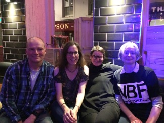 Late end to the Ness Book Fest launch with Alan Dapre, Mary Paulson-Ellis and Pauline MacKay